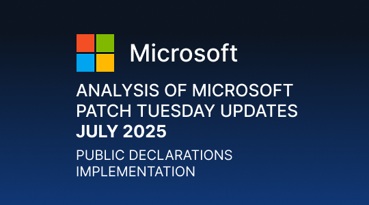 Paranoid Security Analysis of Microsoft Patch Tuesday updates - July 2025