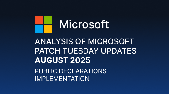 Paranoid Security Analysis of Microsoft Patch Tuesday updates - August 2025