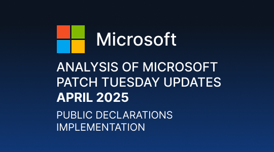 Paranoid Security Analysis of Microsoft Patch Tuesday updates - April 2025