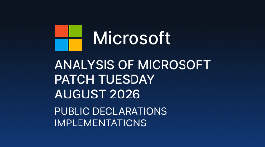 Paranoid Security Microsoft Patch Tuesday Analysis – August 2026