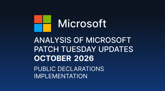 Paranoid Security Microsoft Patch Tuesday Analysis – October 2026