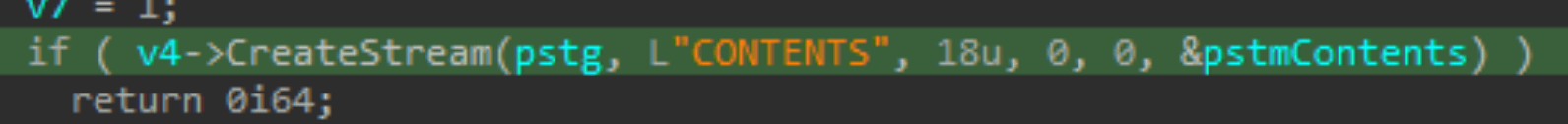 Вызов CreateStream